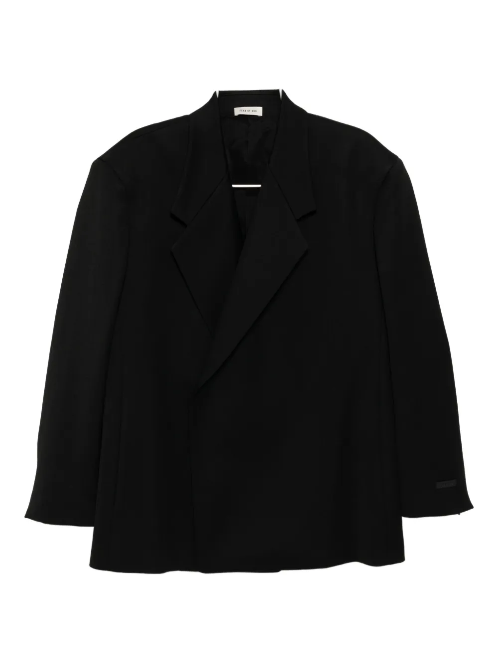 Fear Of God Wool Double-breasted Blazer In Black