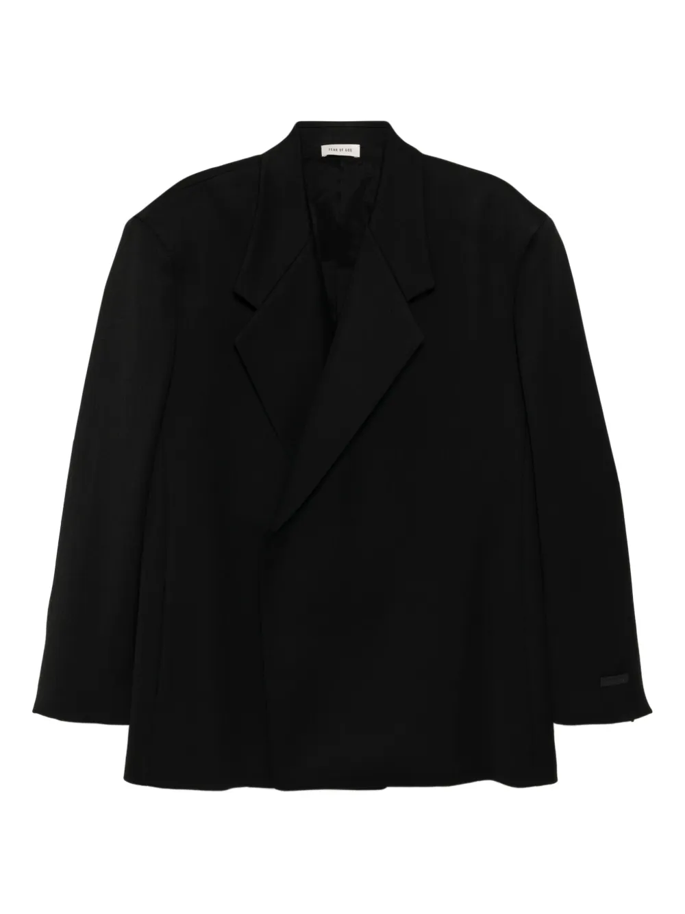 wool double-breasted blazer