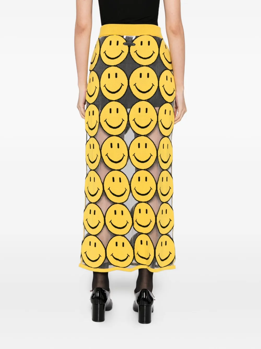Moschino Rok met print Geel
