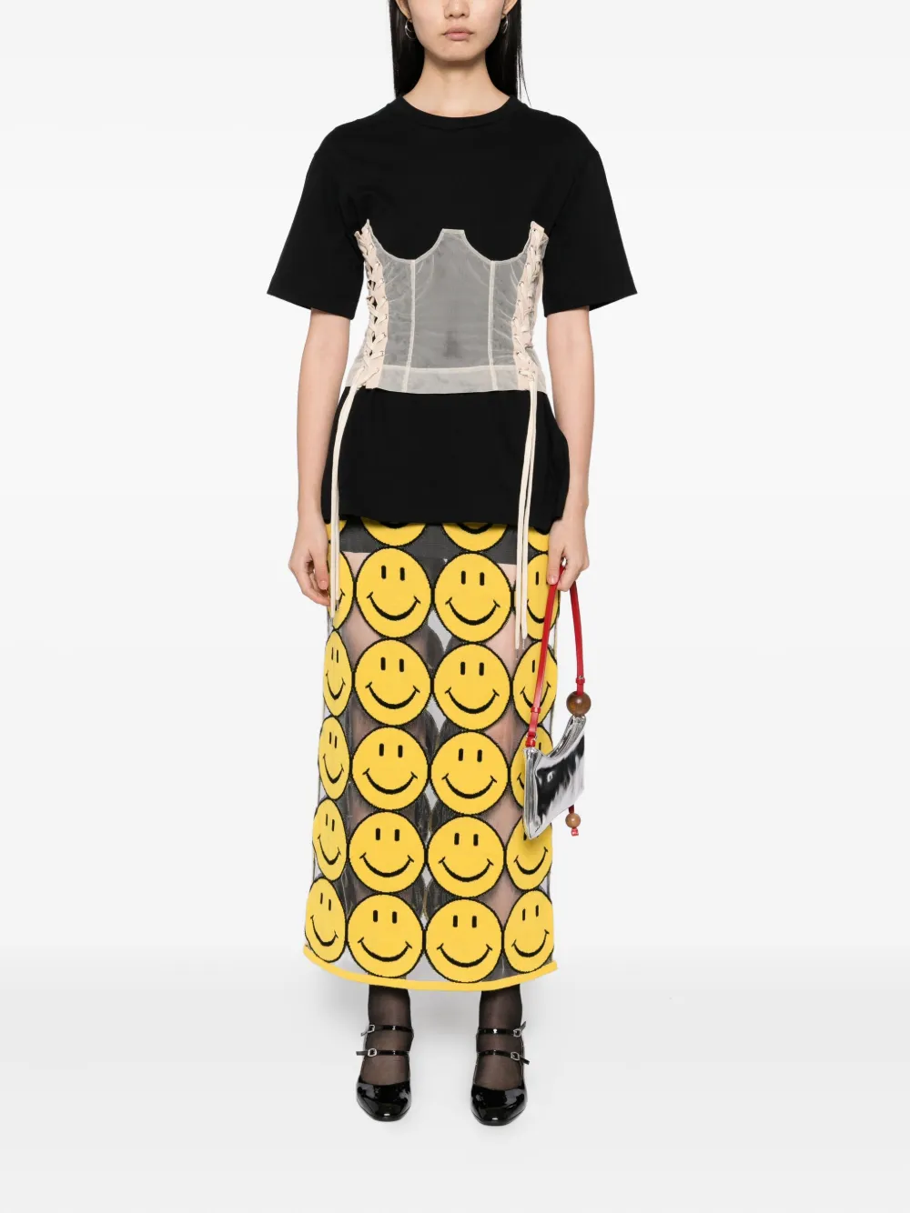 Moschino Rok met print - Geel