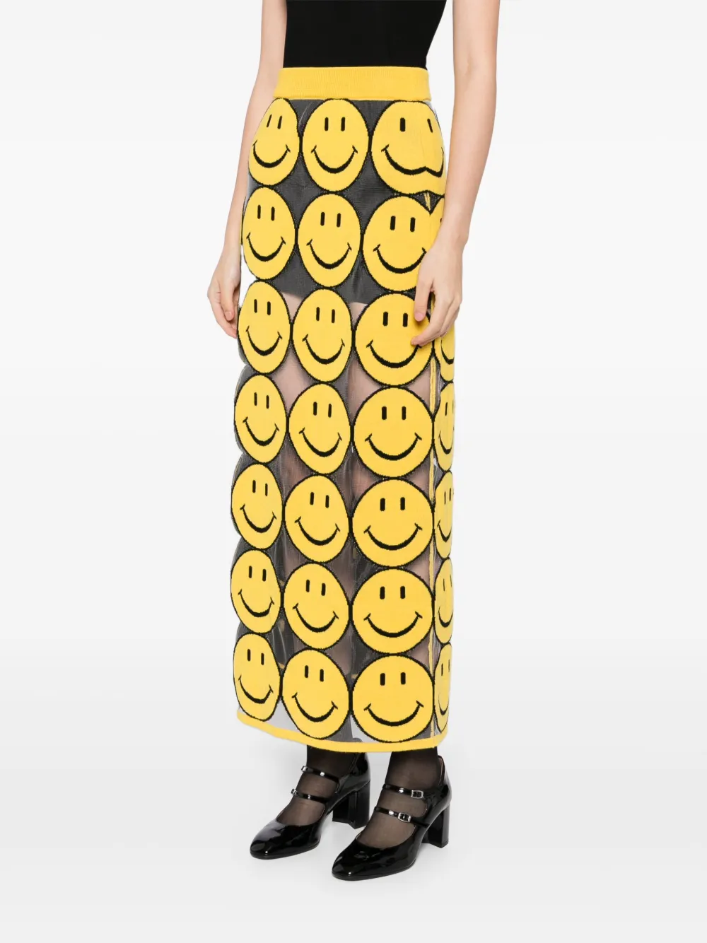 Moschino Rok met print Geel