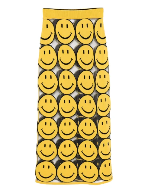 Moschino smile-print skirt