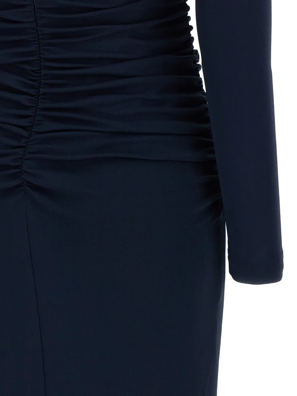 Carolina Herrera Off-shoulder midi-jurk Blauw