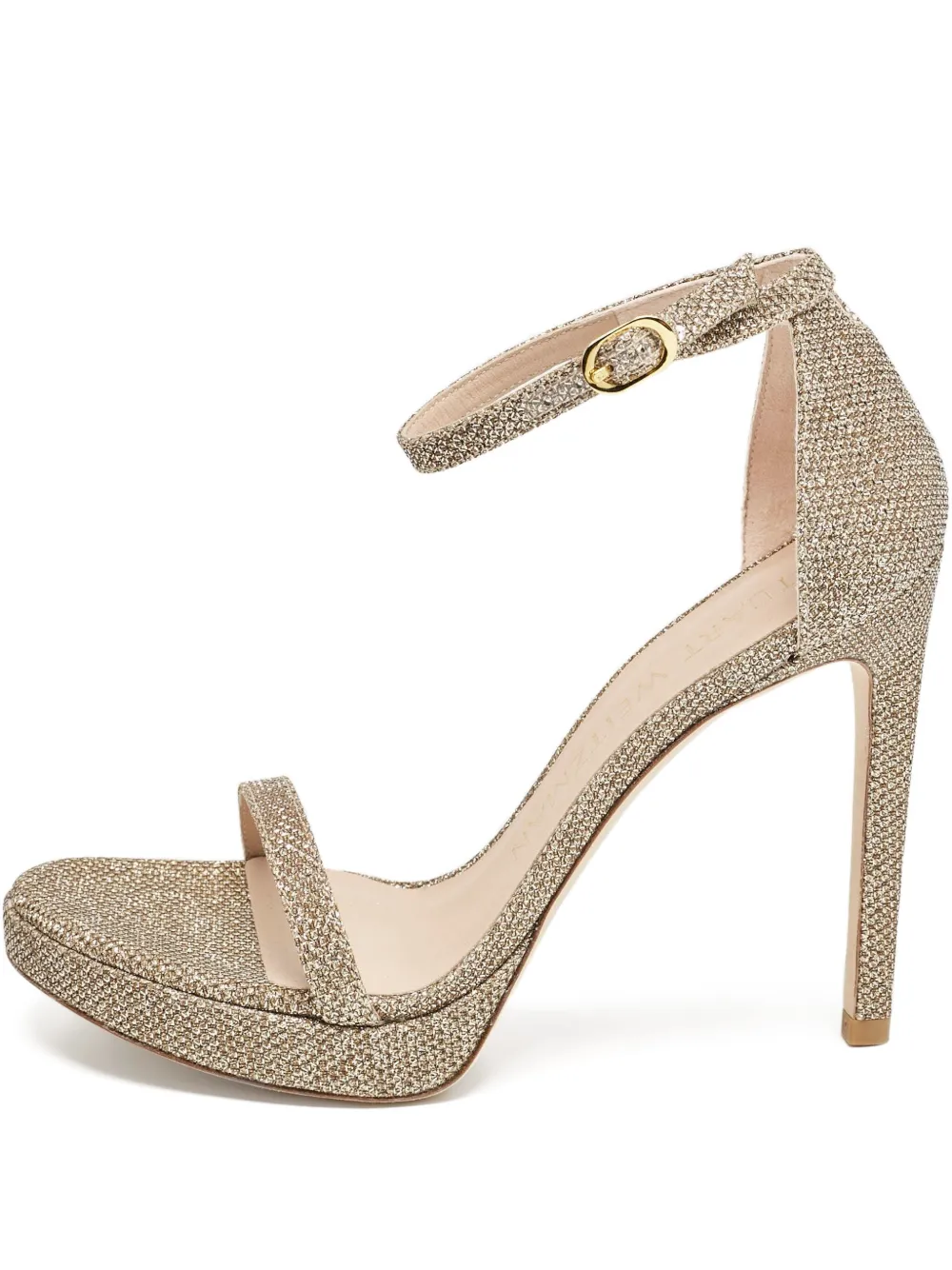 Stuart Weitzman 2024 120mm lurex sandals | Gold | Image 1