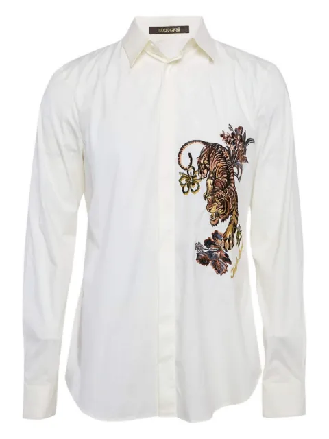 Roberto Cavalli Vintage Camicia con ricamo Pre-owned