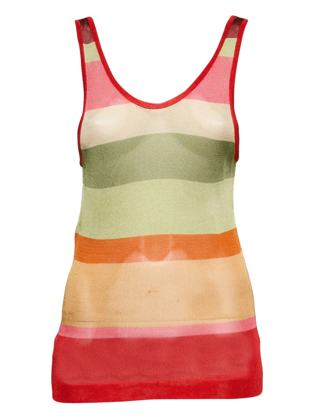 Missoni Pre-Owned striped-pattern top | Red | Image 1