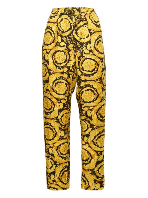 Versace Pre-Owned Barocco silk trousers