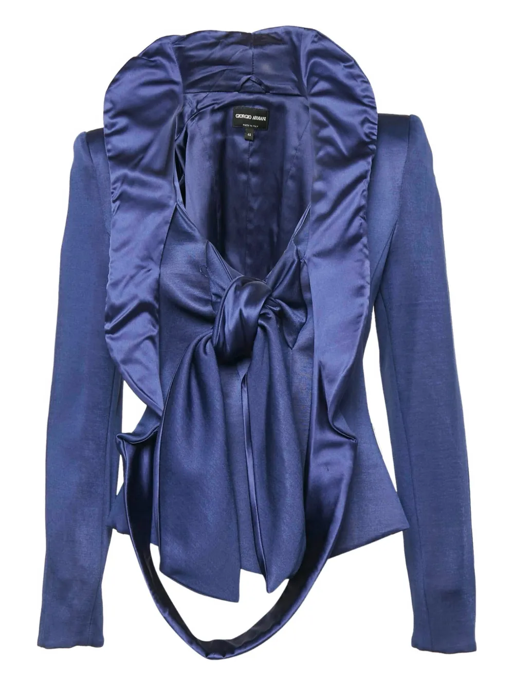 Giorgio Armani Pre-Owned Giacca con fiocco - Blu