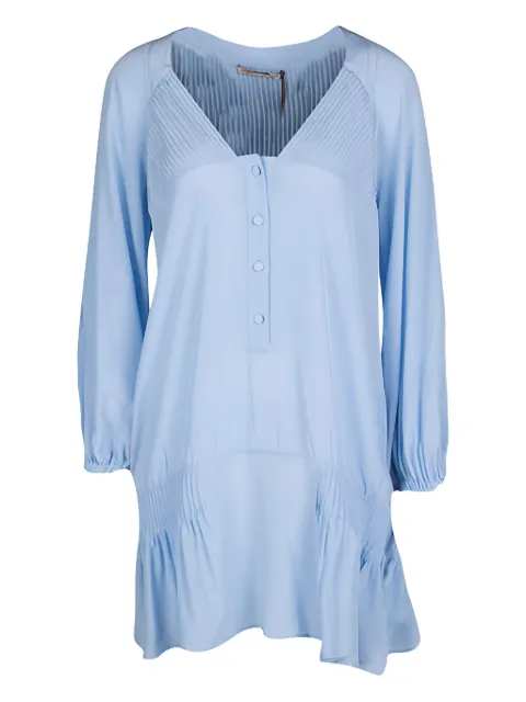 Ermanno Scervino Vintage pin tucks buttoned tunic top
