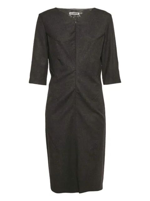 Jil Sander Pre-Owned V-neck seam-detail dress