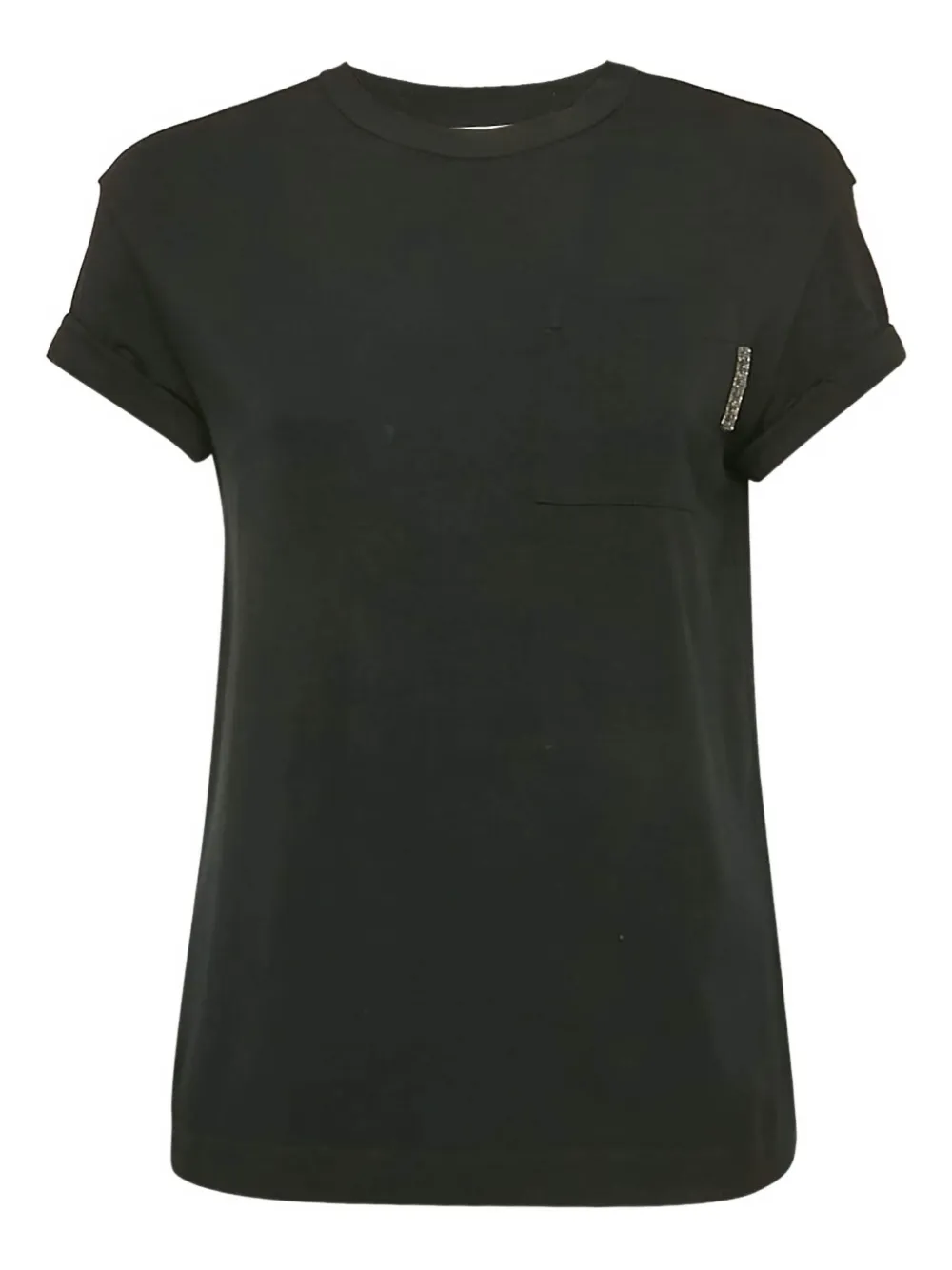 Brunello Cucinelli Vintage chest-pocket T-shirt | Black | Image 1