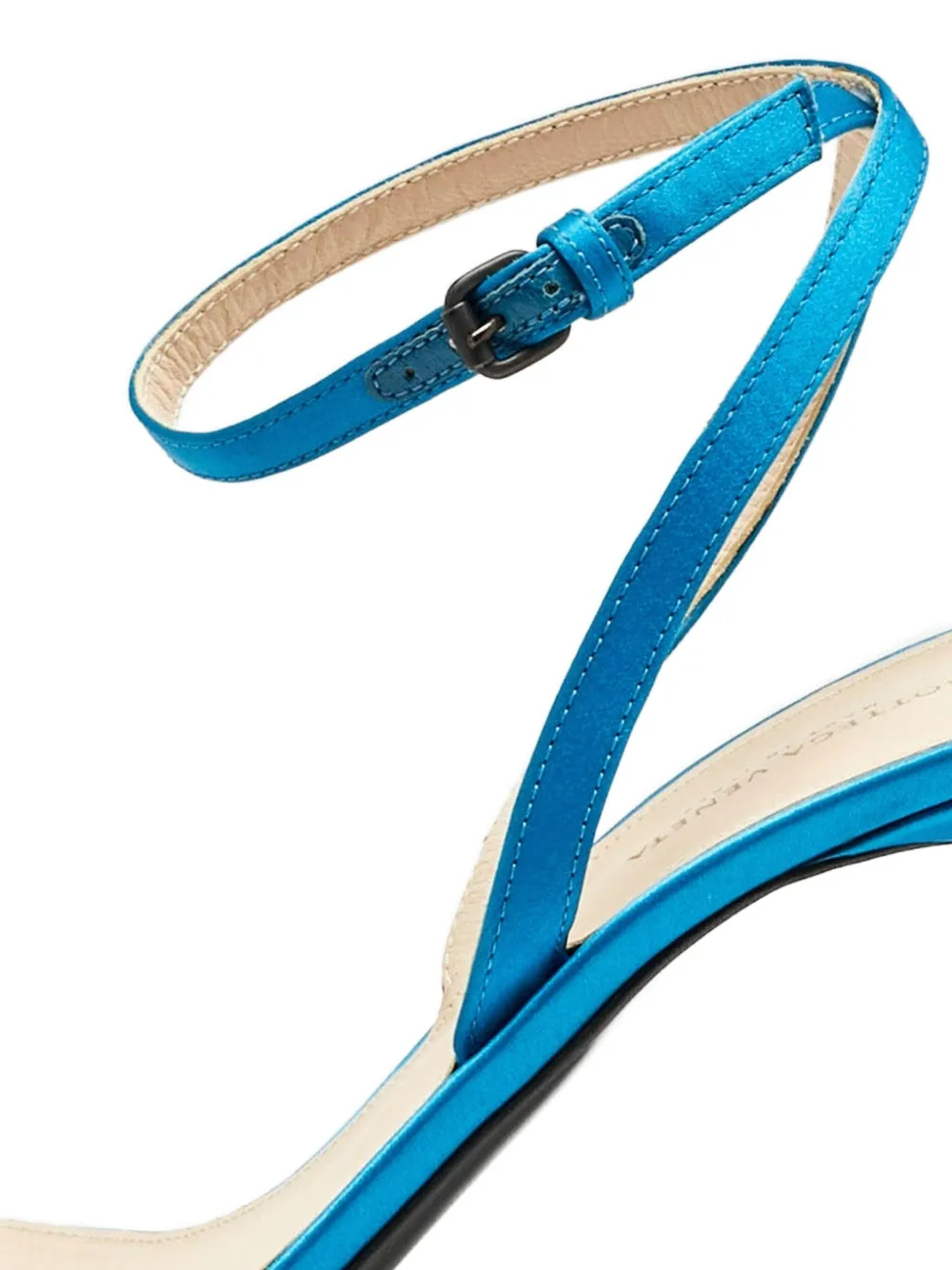 Bottega Veneta Pre-Owned 90 mm sandalen met mesh details - Blauw