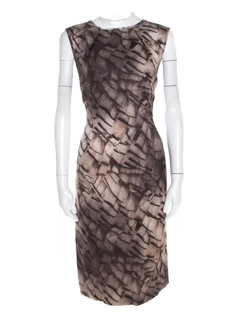 Escada Pre-Owned vestido con estampado de mosaico