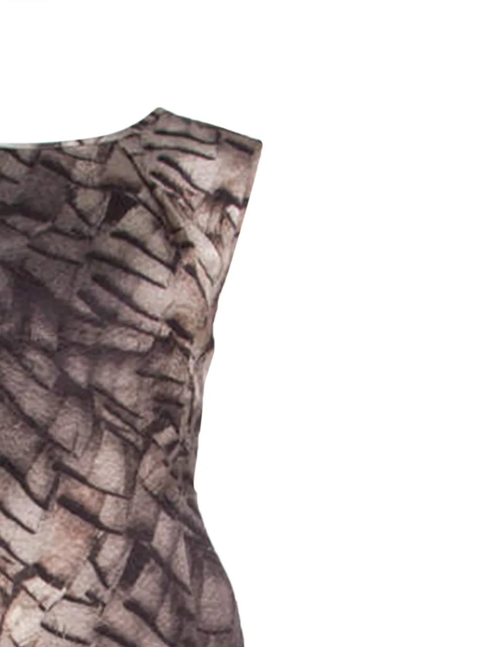 Escada Pre-Owned Jurk met mozaiekprint - Grijs
