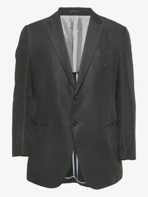 Armani Vintage blazer de lino con solapas de muesca 2024