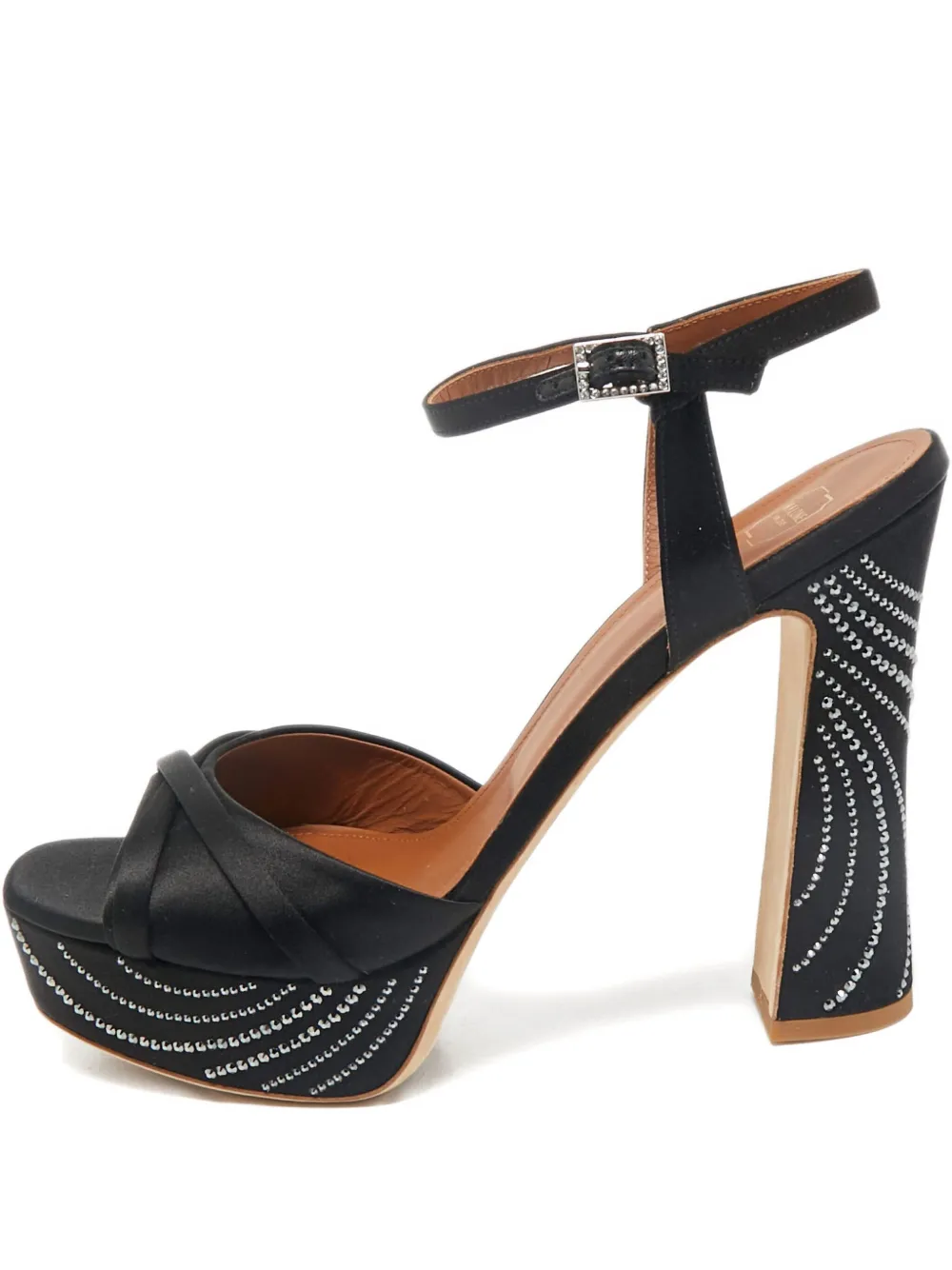 Malone Souliers Sandali con cristalli 130mm - Nero