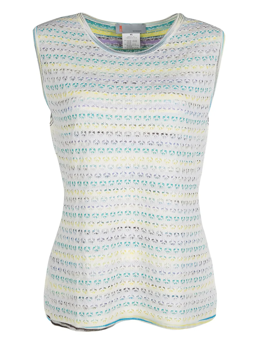 Missoni Pre-Owned striped crochet top | White | Image 1