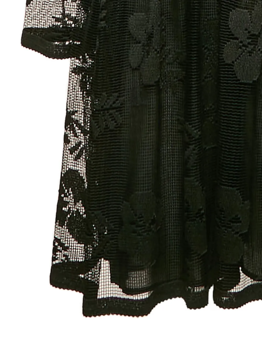 See By Chloé Vintage Mesh jurk met bloemenprint - Zwart
