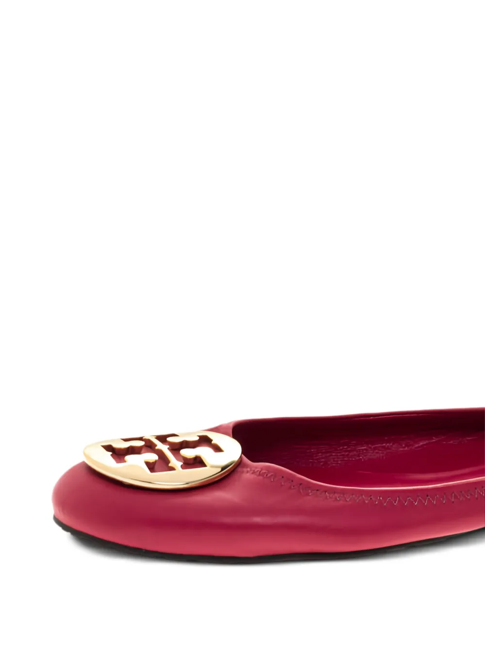 Tory Burch Leren ballerina's - Roze