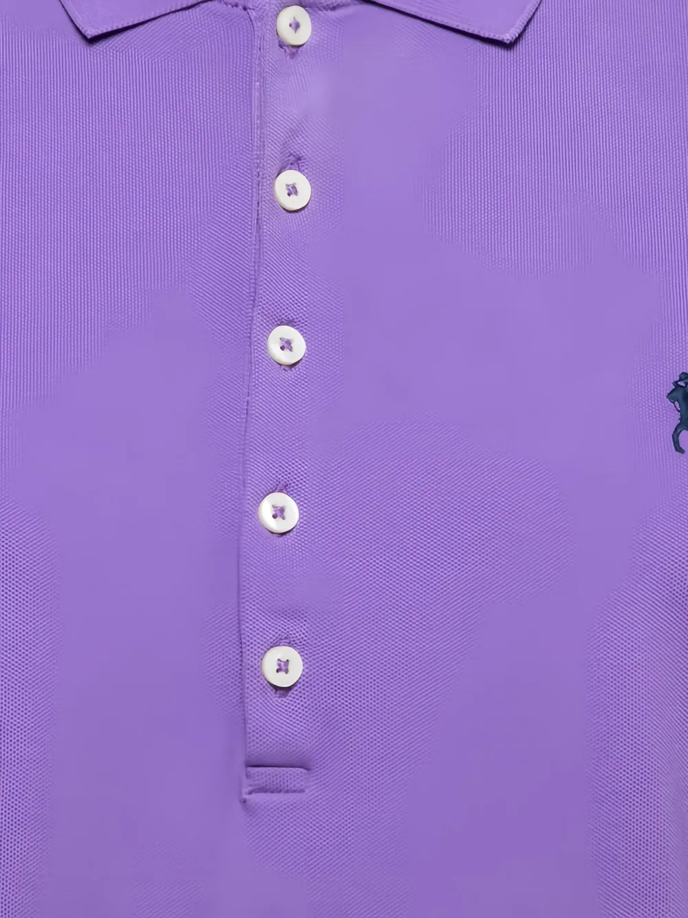 Pre-owned Polo Ralph Lauren Vintage Cotton Polo Shirt In Purple