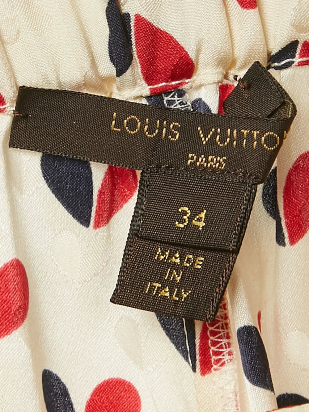 Pre-owned Louis Vuitton Satin Trousers In Neutral