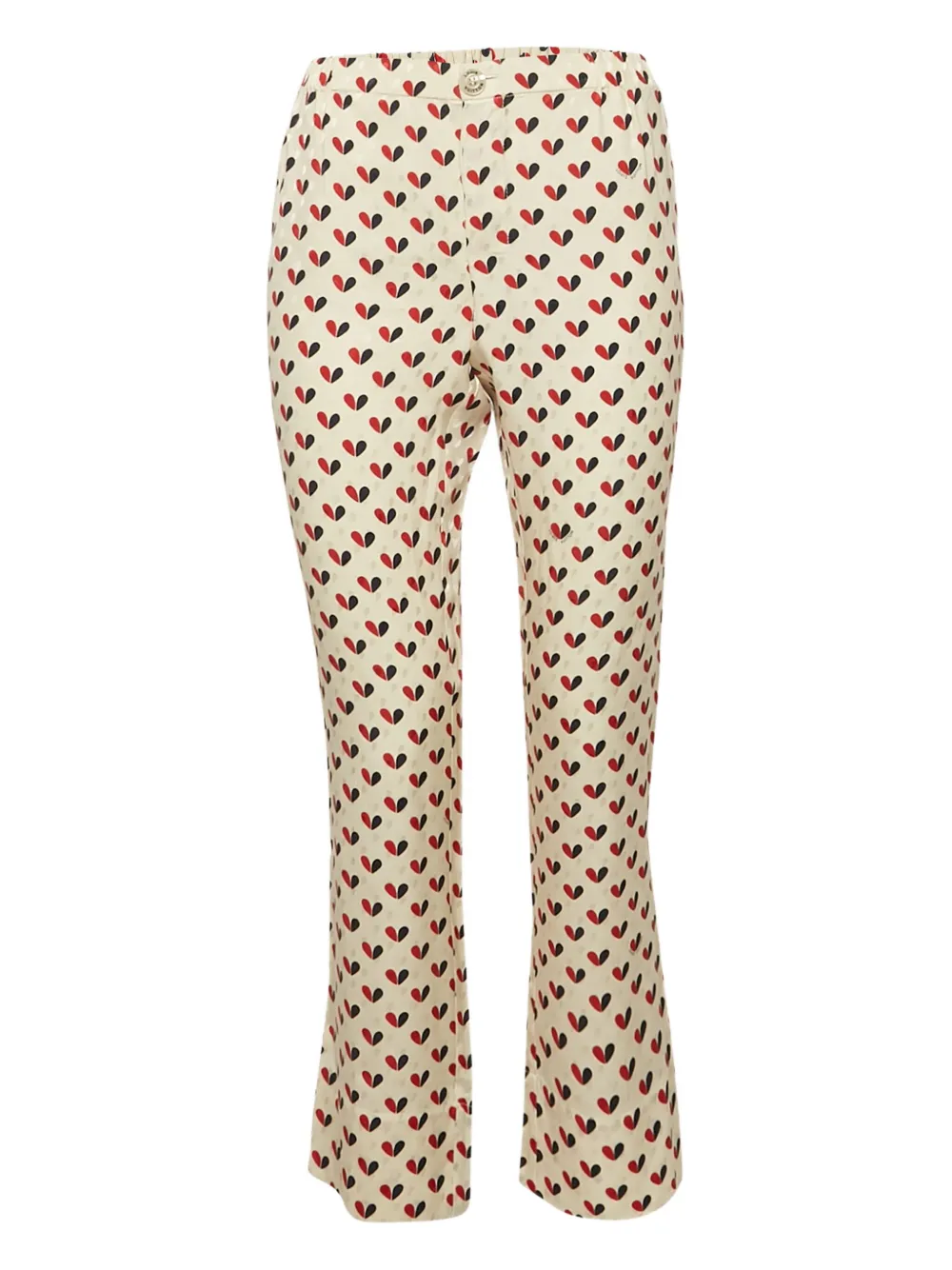 Louis Vuitton Pre-Owned satin trousers | Neutrals | Image 1