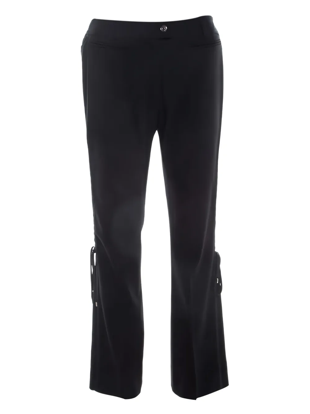 Christian Dior Pre-Owned ウーブントリム パンツ - ブラック Christian Dior Pre-Owned ウーブントリム パンツ - ブラック