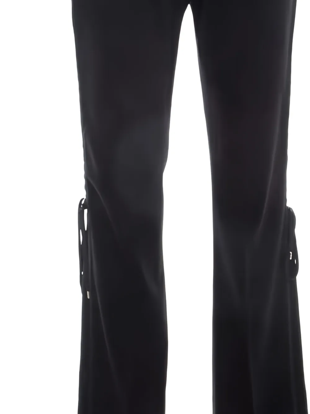 Christian Dior Pre-Owned Broek met gevlochten afwerking - Zwart