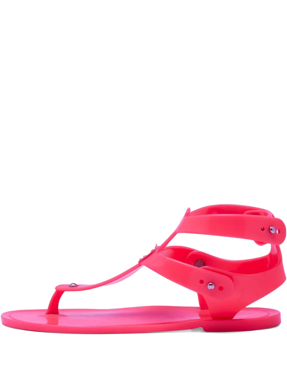 Click to view more detailed imagery on our partner's website Pre-owned Marc Jacobs Vintage Jelly T-bar Flat Sandals In Pink