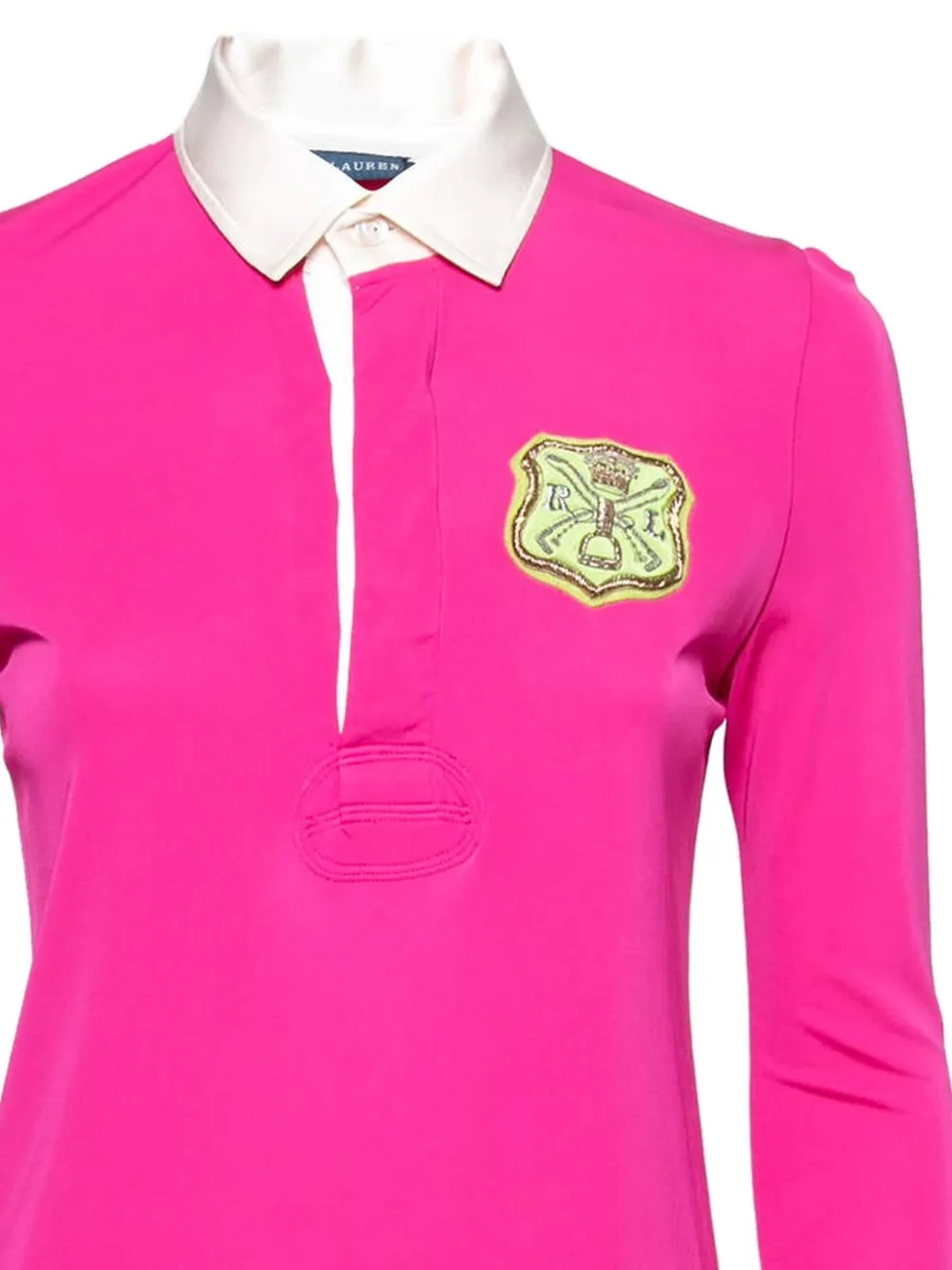 Polo Ralph Lauren Vintage Jurk met geborduurd logo - Roze