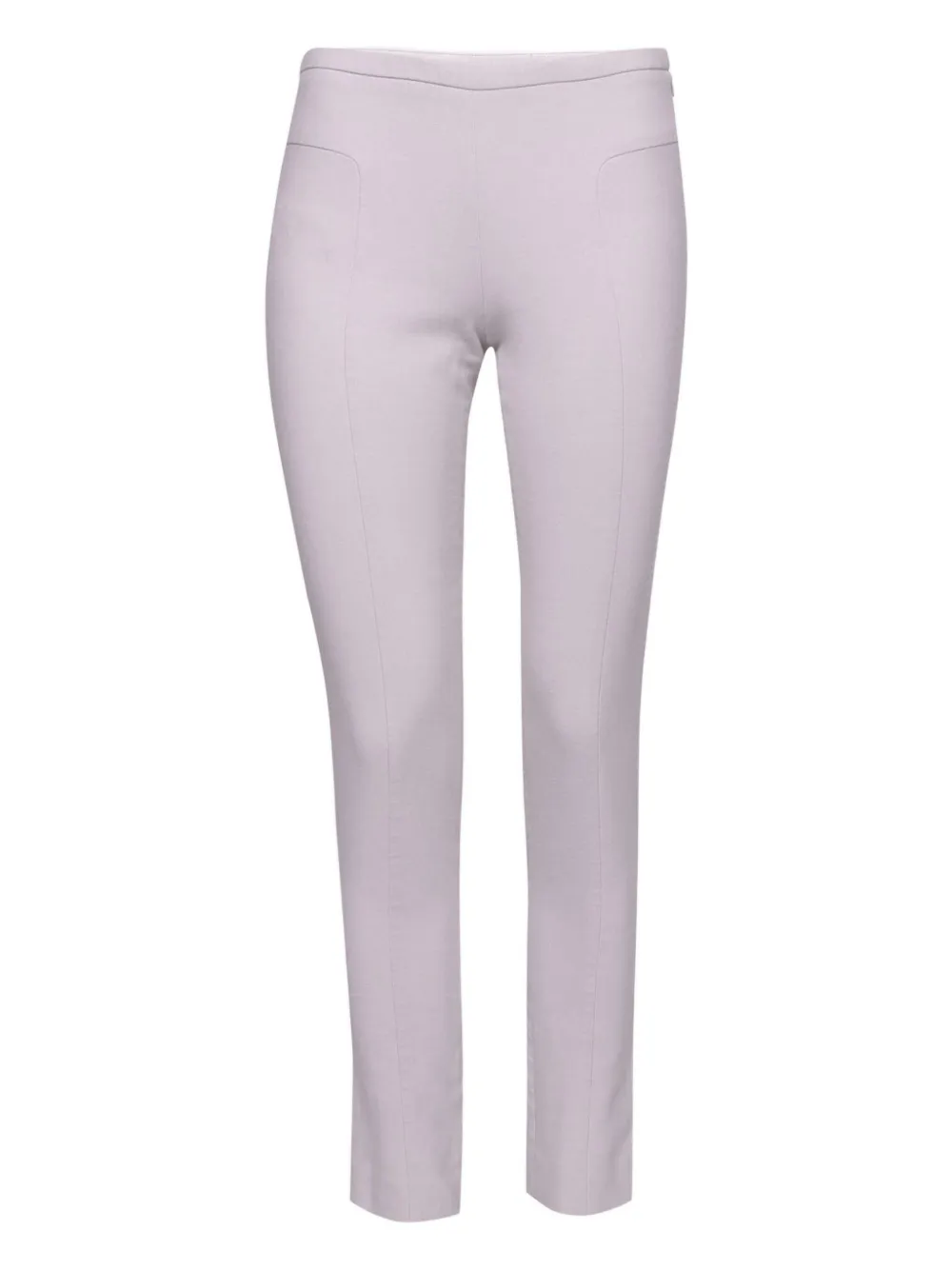 Pre-owned Emporio Armani Side-detailing Straight-leg Trousers In Gray