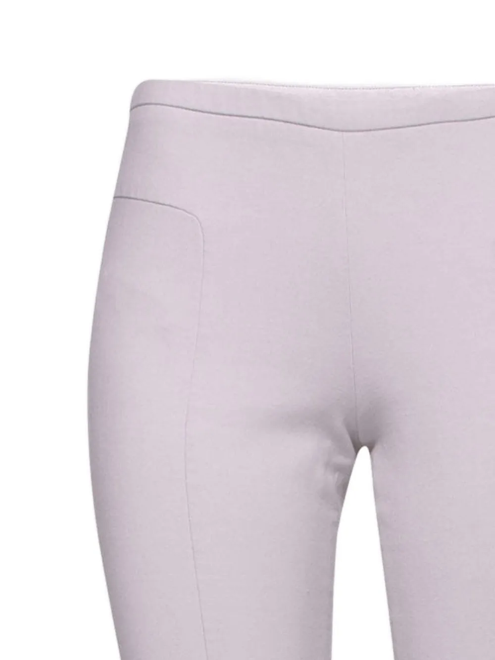 Emporio Armani Pre-Owned Straight broek met zijdetail - Grijs
