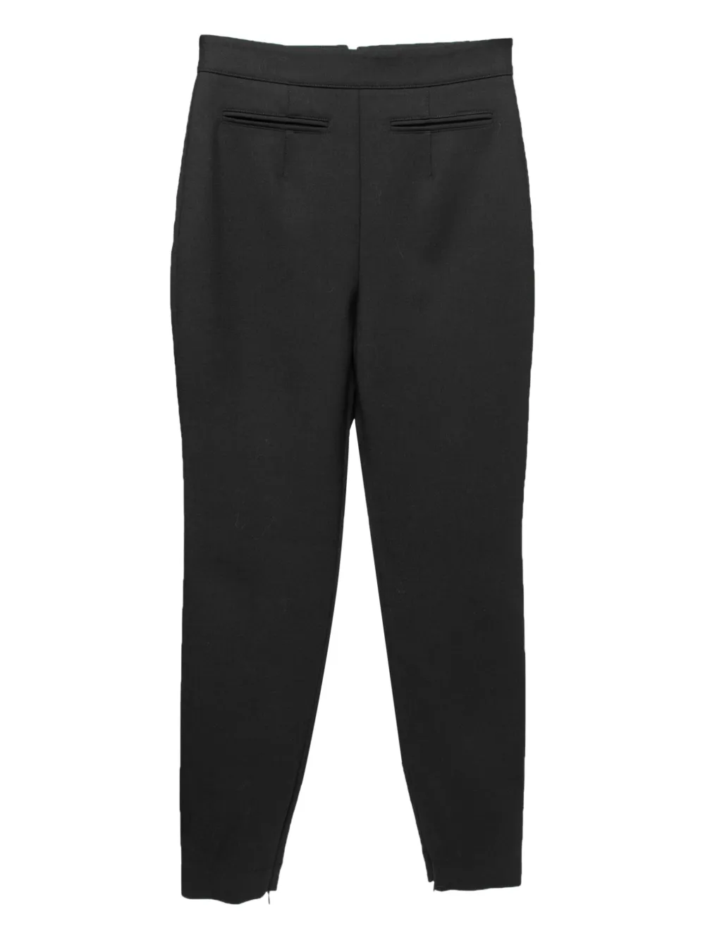 Alexander McQueen Pre-Owned Broek met geplooid detail - Zwart
