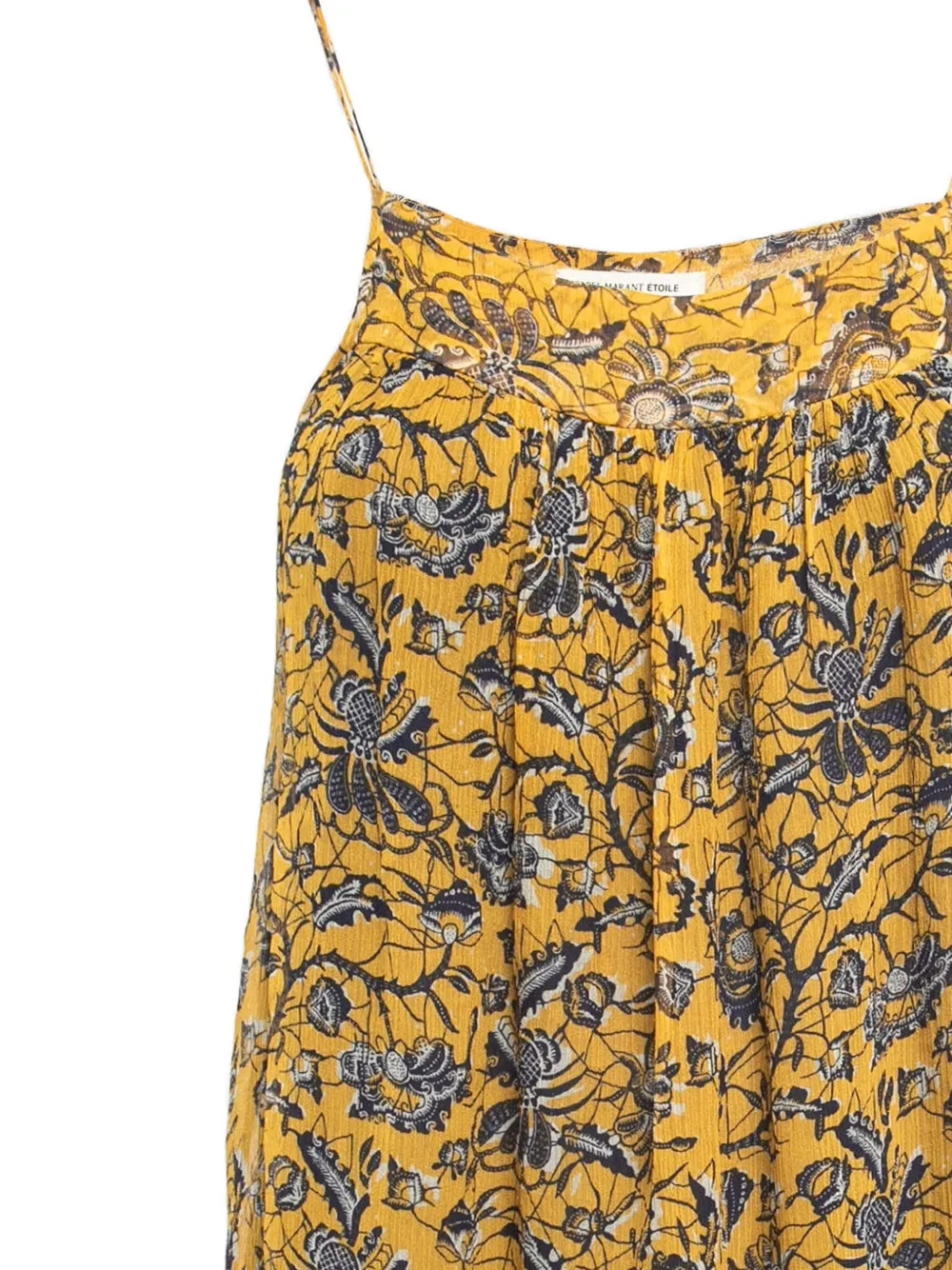 Pre-owned Isabel Marant Vintage Floral-print Blouse In Yellow