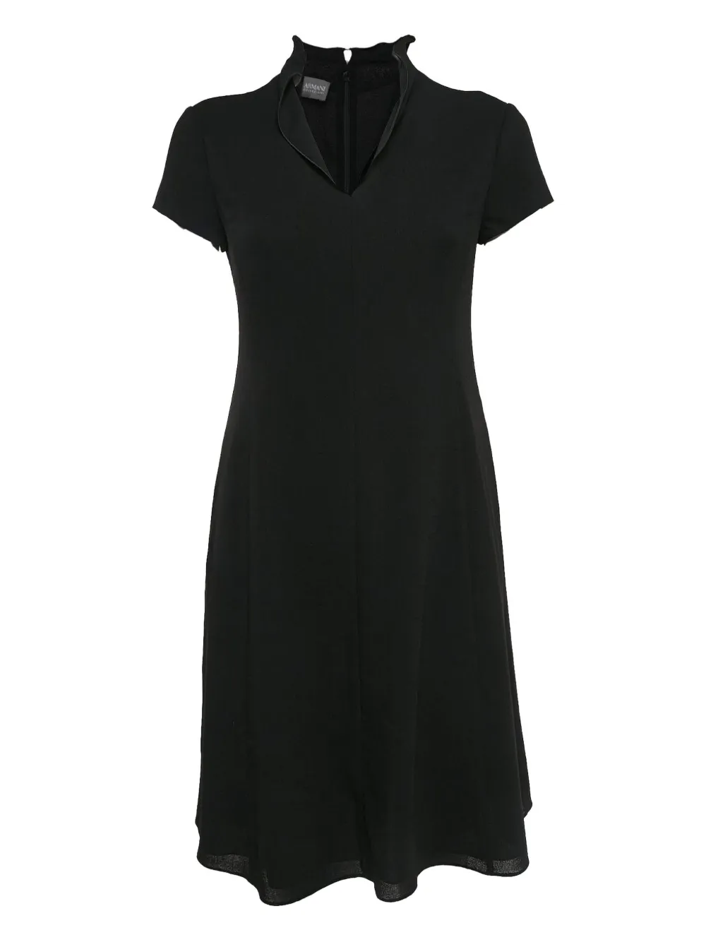 Armani Vintage short-sleeve V-neck dress | Black | Image 1