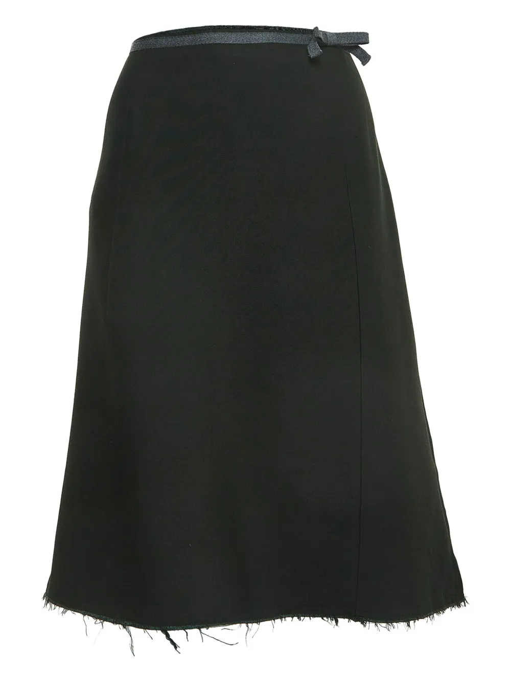 Marni Pre-Owned raw-edge skirt | Green | Image 1