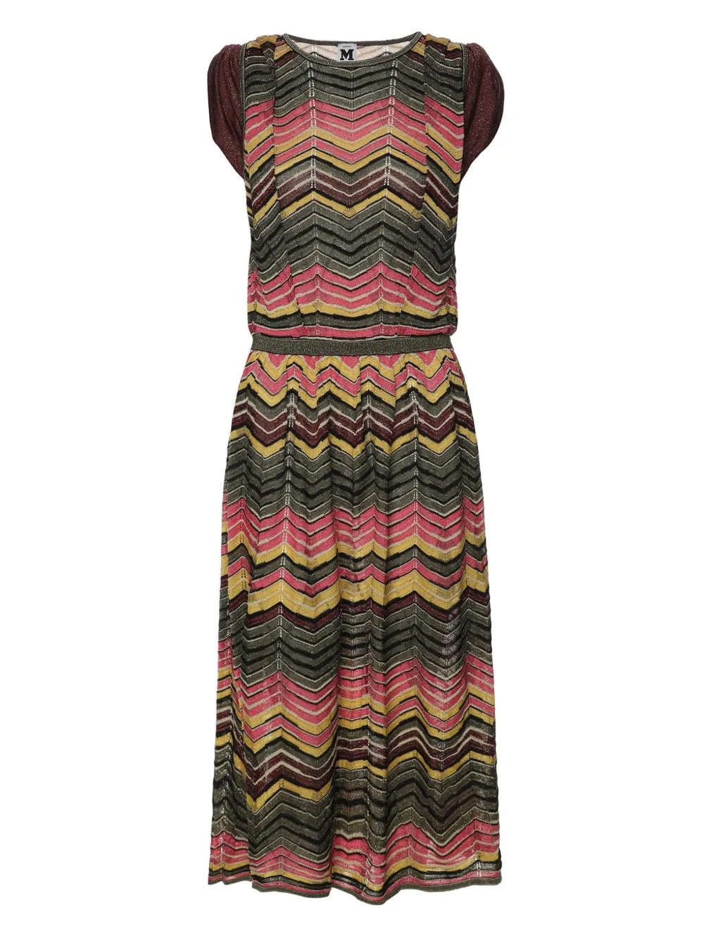 Missoni Pre-Owned chevron-knit dress | Brown | Image 1