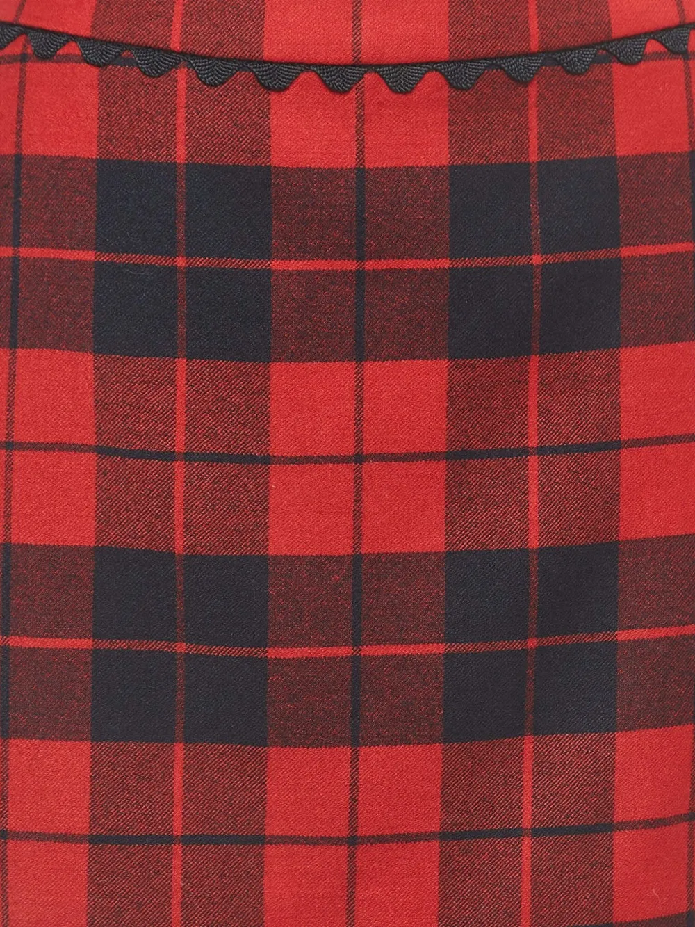 Moschino Pre-Owned Gewelfde geruite rok - Rood