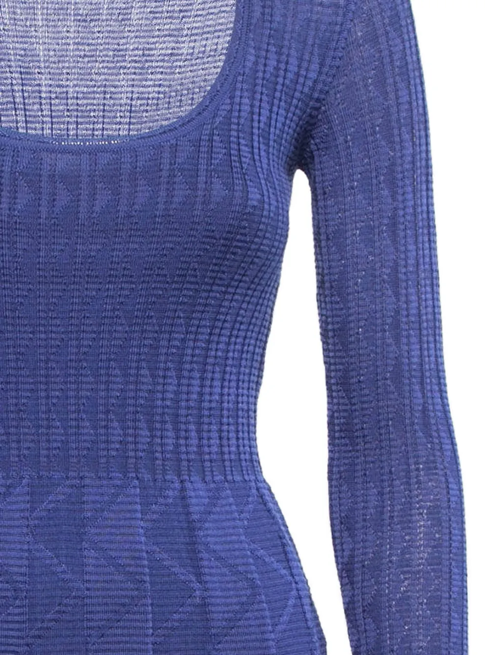 Missoni Pre-Owned Mini-jurk met textuur - Blauw