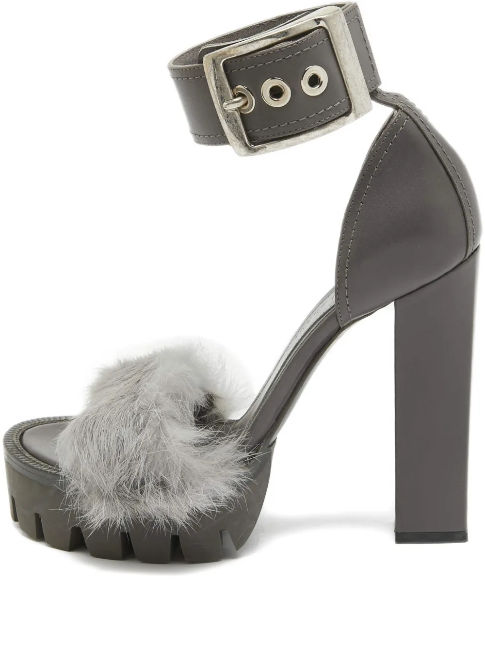 Alexander McQueen Pre-Owned Sandalen mit Schnalle 130mm - Grau