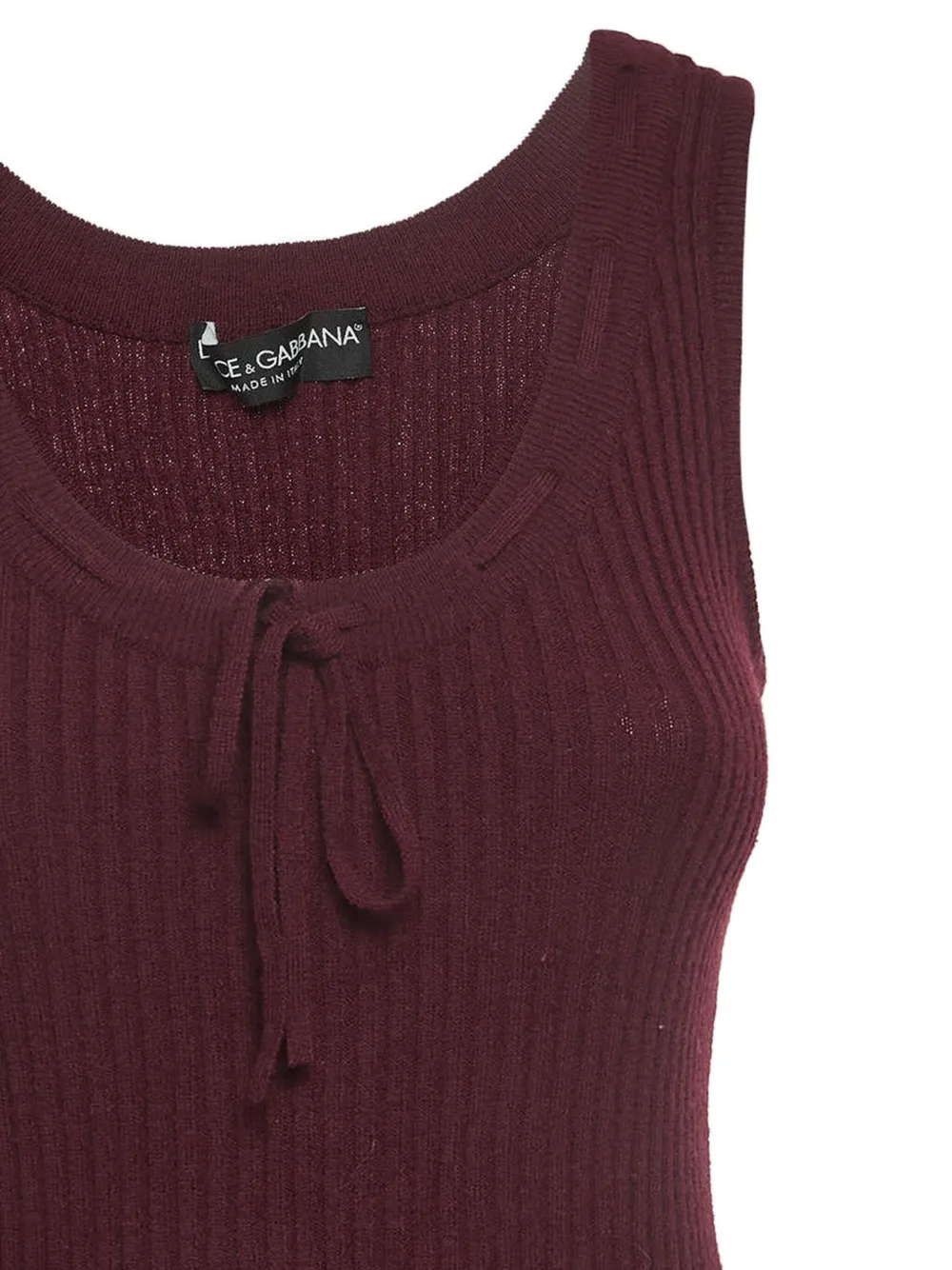 Dolce & Gabbana Pre-Owned ribbed tie top | Image 2