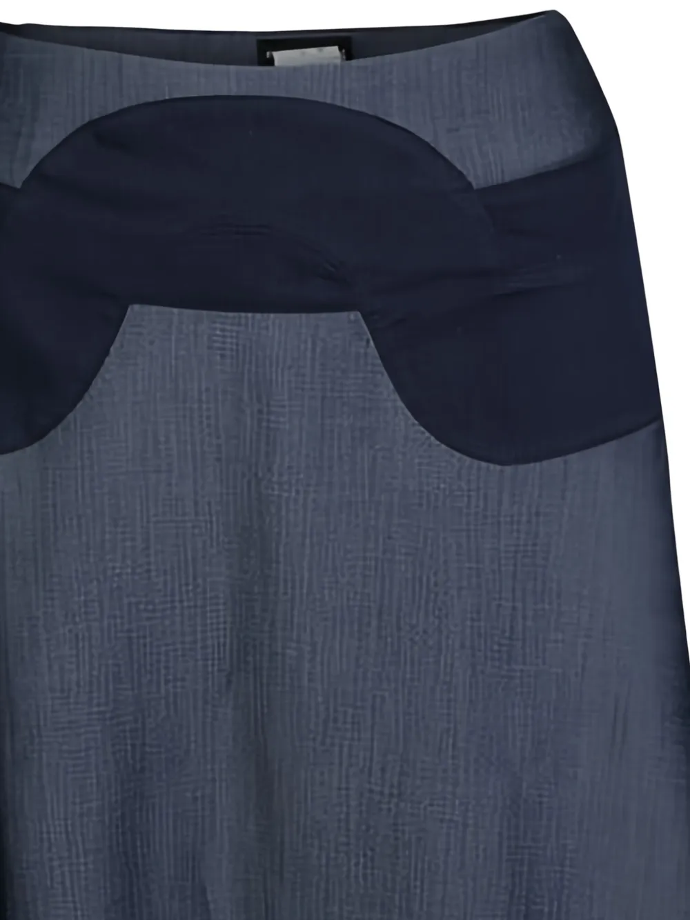 Emporio Armani Pre-Owned Midi-rok met vlakken - Blauw