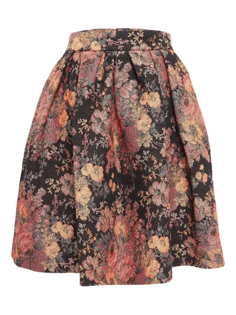 Maje falda con motivo floral en jacquard