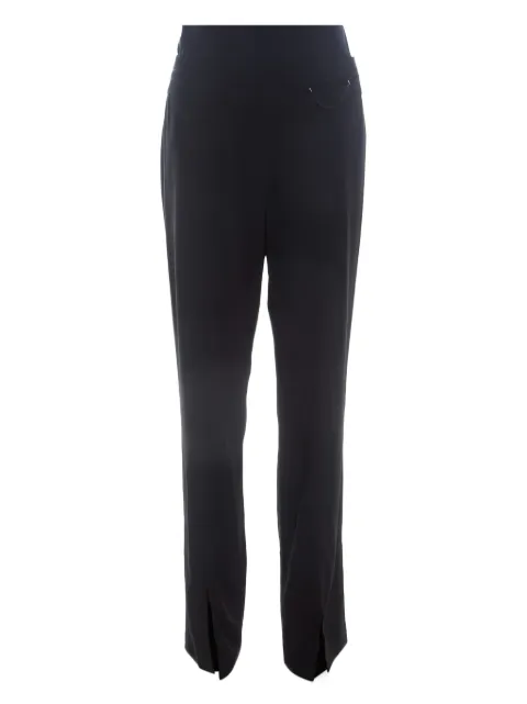 Escada Pre-Owned zip slit straight-leg trousers