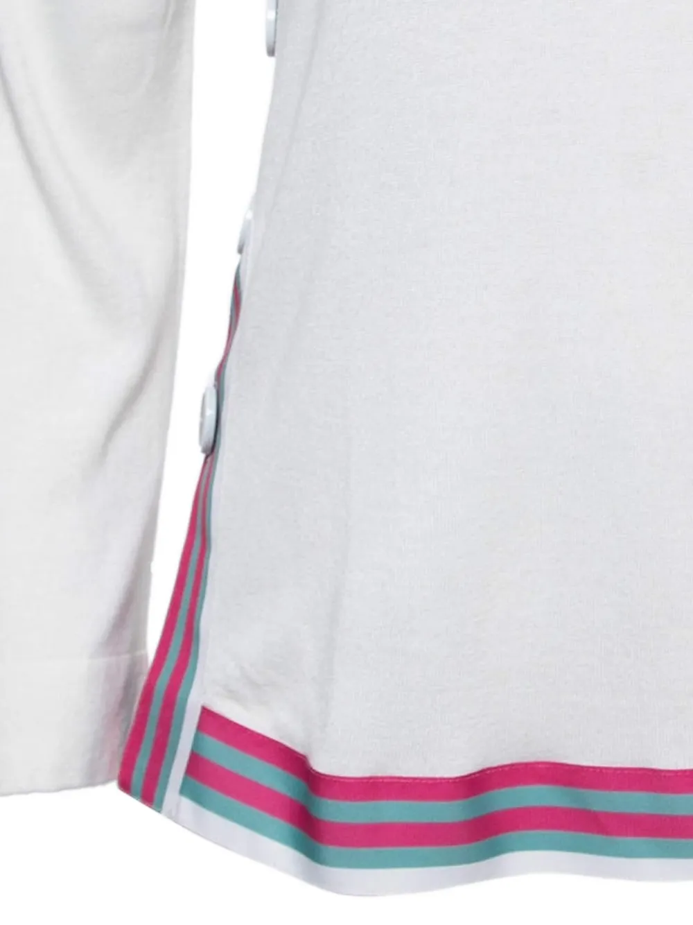 Emporio Armani Pre-Owned side-button stripe-detail top | Image 2
