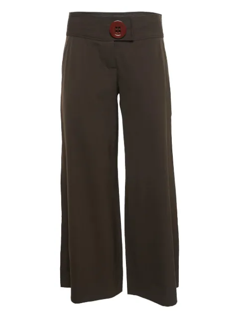 Moschino Pre-Owned button-embellished trousers