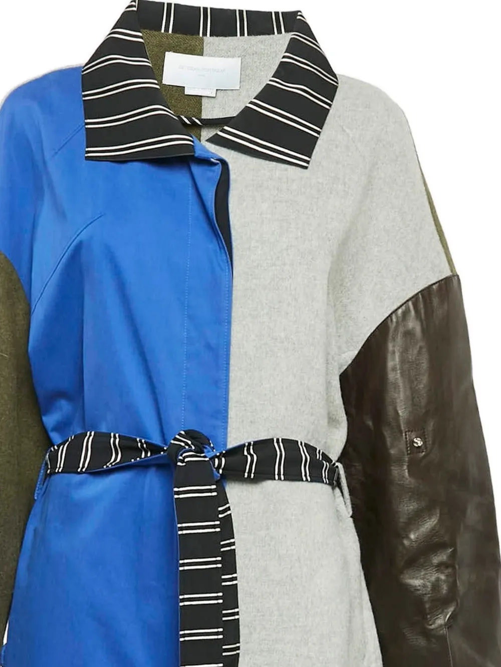 Esteban Cortazar belted panelled coat | Image 2