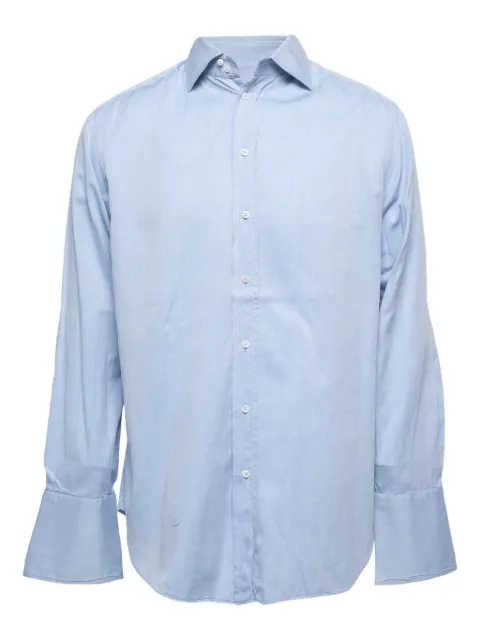 Armani Vintage pre-owned cuffed cotton shirt