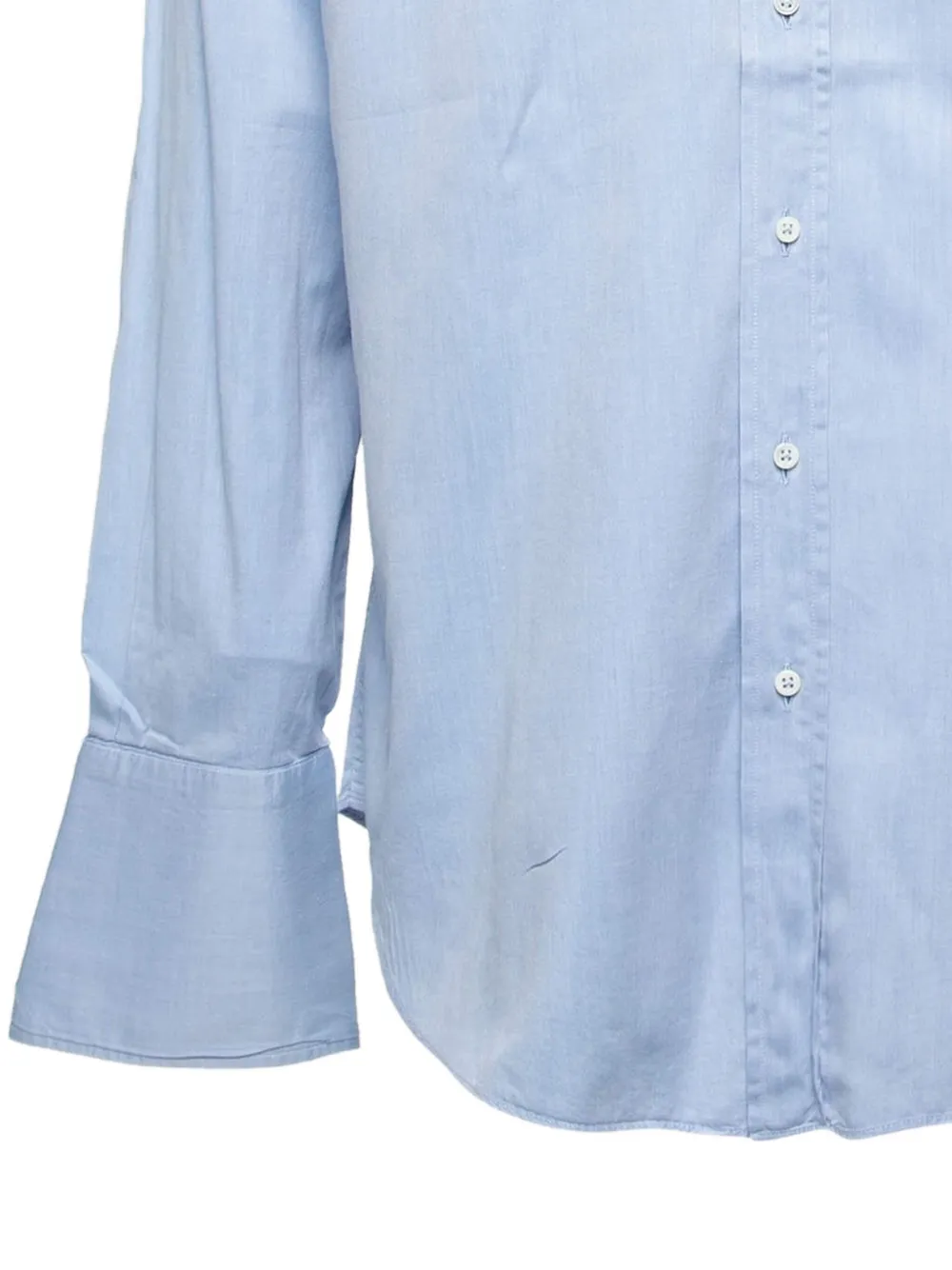 Armani Vintage pre-owned cuffed cotton shirt | Image 2
