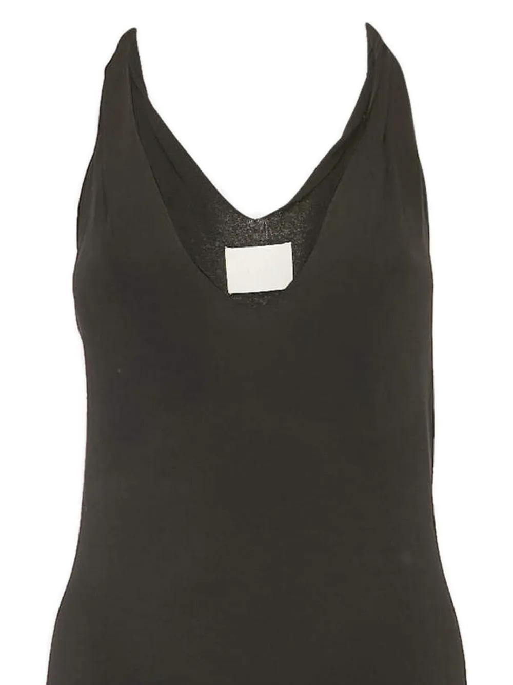 Dion Lee Midi-jurk met V-hals - Zwart